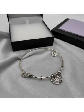 Alex and Ani Silver Gamma Sorority Bracelet with box